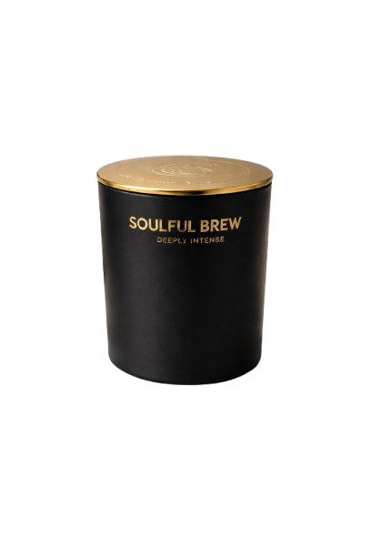 Soulful Brew candle studio shot