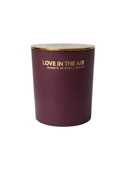 Love in the Air candle studio shot