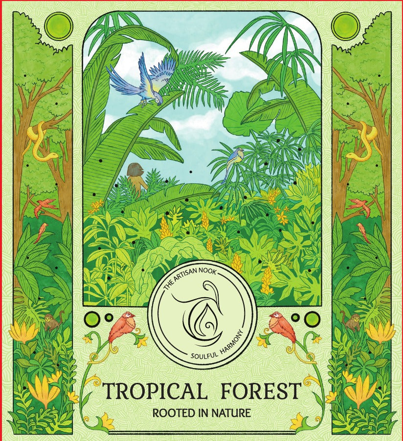 Tropical Forest sleeve packaging