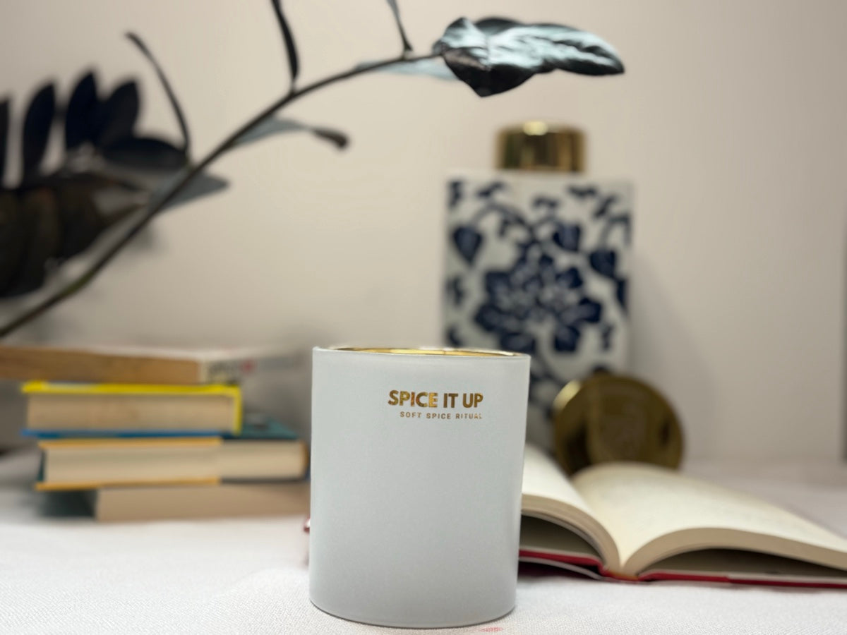 Spice It Up candle studio shot